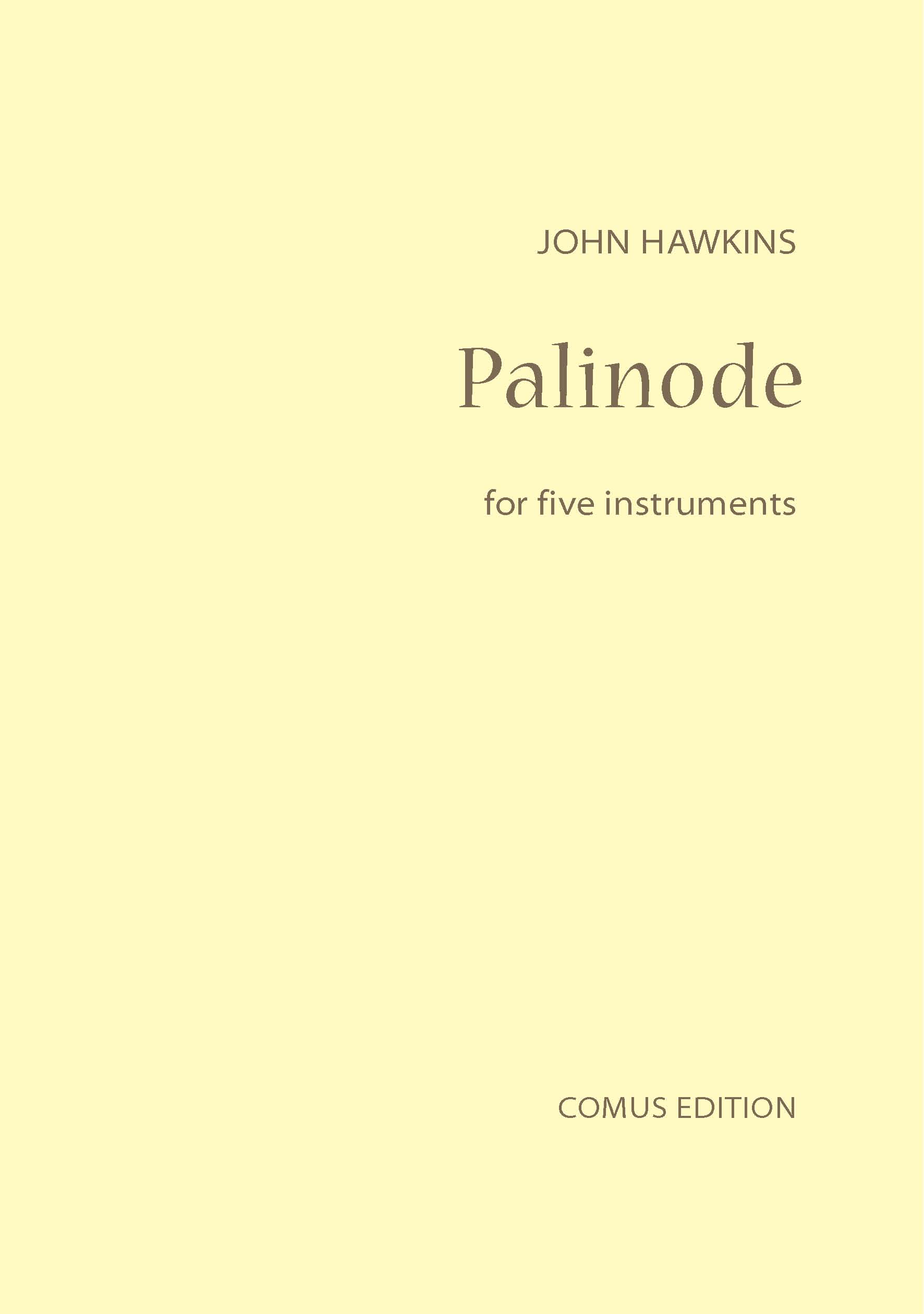 PALINODE score & parts