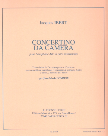 CONCERTINO DA CAMERA (score & parts)