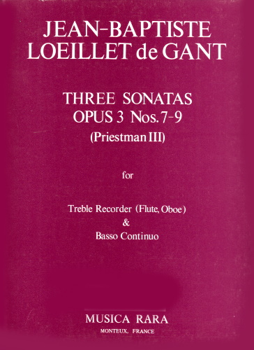 THREE SONATAS Op.3 Nos.7-9