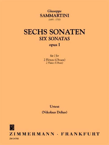 SIX SONATAS Op.1 Urtext