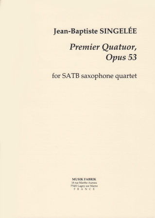 PREMIER QUATUOR Op.53 (score & parts)
