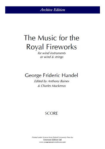 MUSIC FOR THE ROYAL FIREWORKS (score)