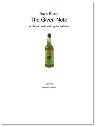 THE GIVEN NOTE score & parts