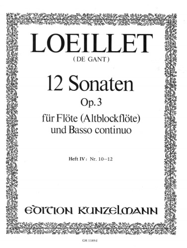 TWELVE SONATAS Op.3 Volume 4