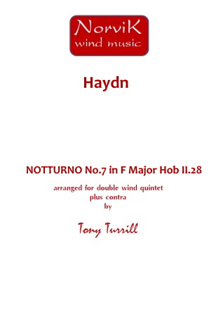 NOTTURNO No.7 in F Major Hob II.28 (score & parts)