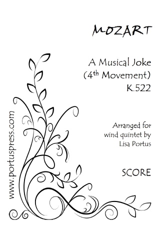 A MUSICAL JOKE 4th Movement, K522 (score & parts)