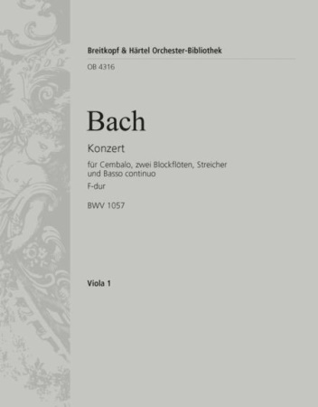 HARPSICHORD CONCERTO in F BWV1057 Viola part