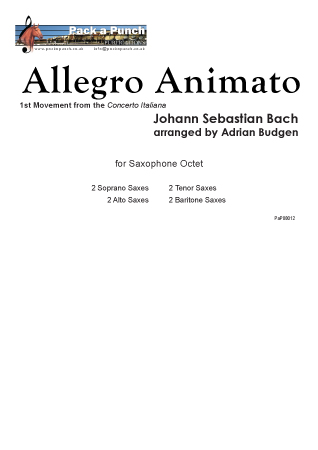 ALLEGRO ANIMATO (score & parts)