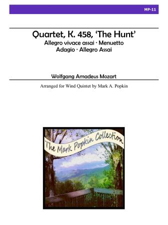 QUARTET, K.458 'The Hunt' (score & parts)