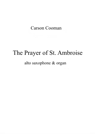 THE PRAYER OF SAINT AMBROISE