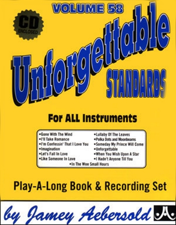 UNFORGETTABLE STANDARDS Volume 58 + CD