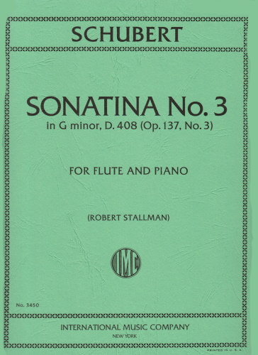 SONATINA Op.137/3 in g minor D408