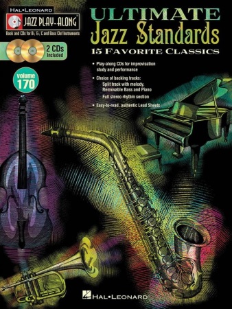 ULTIMATE JAZZ STANDARDS Jazz Playalong Volume 170 + CD