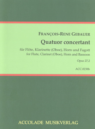 QUATUOR CONCERTANT (Quartet) in F minor Op.27 No.2 score & parts