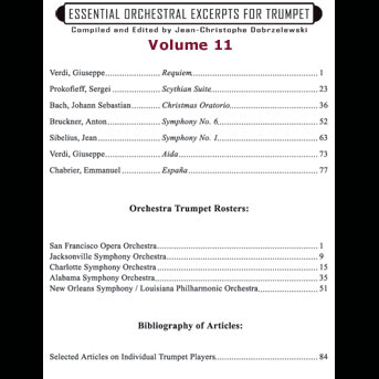 ESSENTIAL ORCHESTRAL EXCERPTS Volume 11