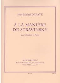 A LA MANIERE DE STRAVINSKY