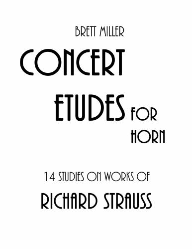 14 STUDIES on Works of Richard Strauss