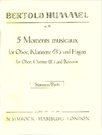 FIVE MOMENTS MUSICAUX Op.48 miniature score