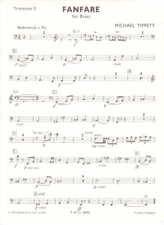 FANFARE No.1 (Bass Trombone)