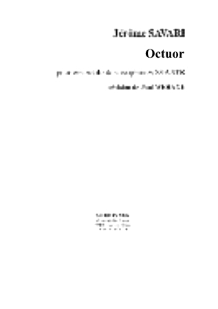 OCTUOR (score & parts)