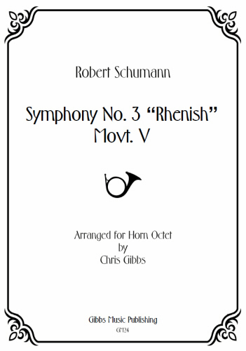 SYMPHONY No.3 'Rhenish', 5th Movement (score & parts)