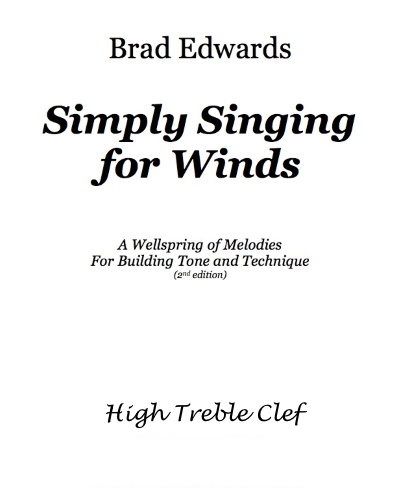 SIMPLY SINGING FOR WINDS High Treble Clef