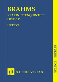 CLARINET QUINTET Op.115 study score