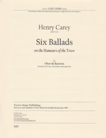 SIX BALLADS on the Humours of the Town