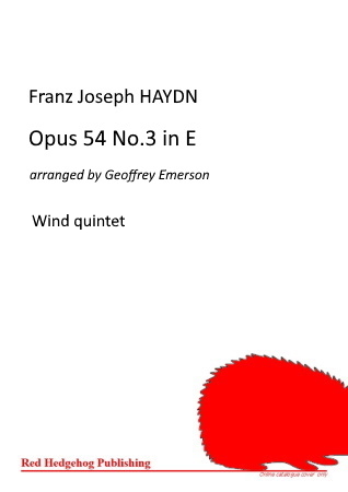 OPUS 54 No.3 in E