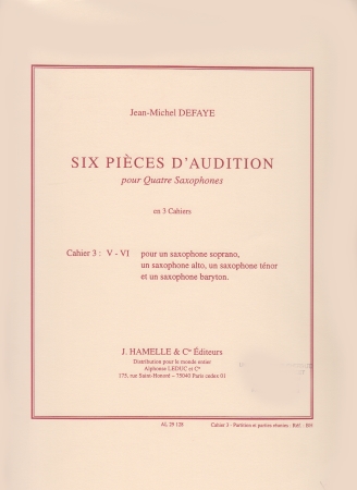 SIX PIECES D'AUDITION Book 3