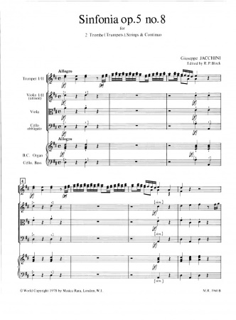 SINFONIA in D major Op.5 No.8