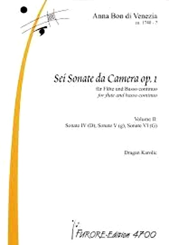 SIX SONATAS DA CAMERA Op.1 Volume 1