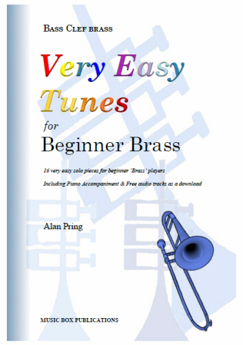 VERY EASY TUNES for Beginner Brass (bass clef)