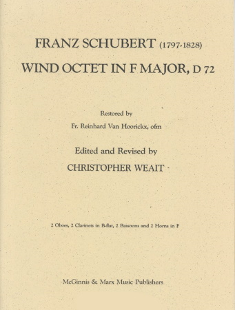 WIND OCTET in F major D.72 (score)