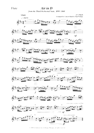 AIR in D from Orchestral Suite No.3 BWV1068