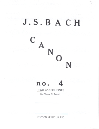 CANON No.4 in C minor