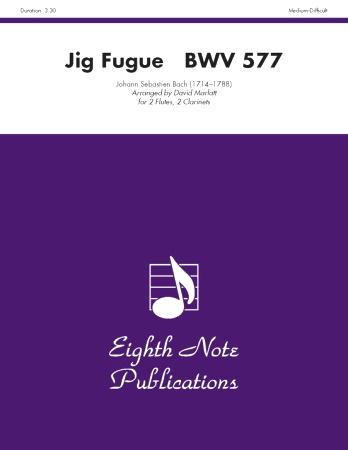 JIG FUGUE BWV 577 (score & parts)