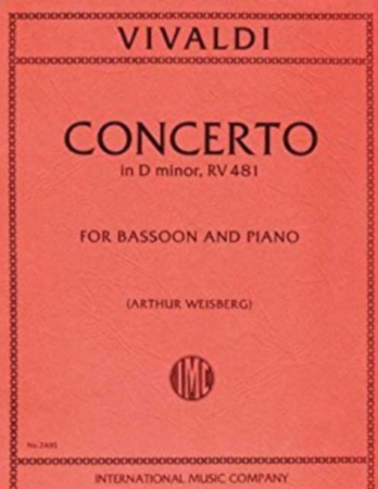 CONCERTO in D minor FVIII/5 PV282 RV481 Op.45 No.7