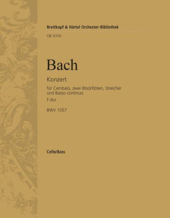 HARPSICHORD CONCERTO in F BWV1057 Cello/Bass part