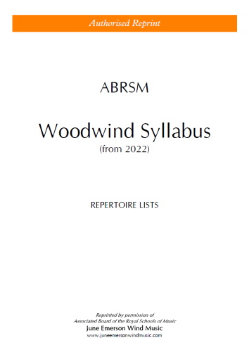 ABRSM WOODWIND SYLLABUS from 2022 (Repertoire Lists)