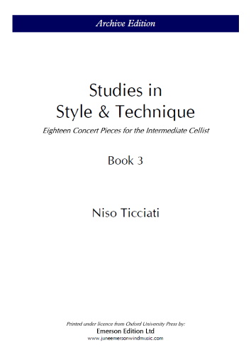 STUDIES IN STYLE & TECHNIQUE Book 3