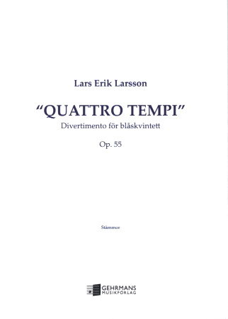 QUATTRO TEMPI Divertimento Op.55 (set of parts)