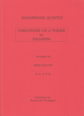 VARIATIONS ON A THEME BY PAGANINI score & parts