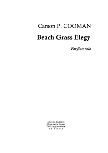 BEACH GRASS ELEGY