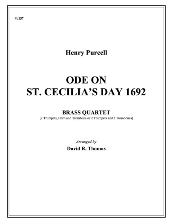 ODE ON ST CECILIA'S DAY