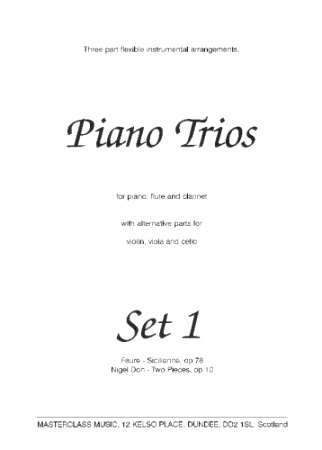 MASTERCLASS PIANO TRIOS Set 1