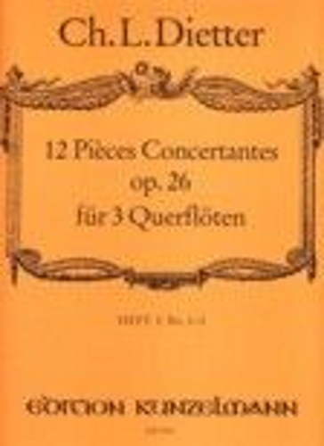 12 PIECES CONCERTANTES Op.26 Volume 1: Nos.1-3