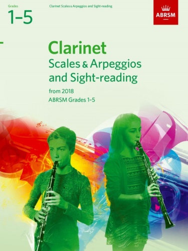 CLARINET SCALES & ARPEGGIOS AND SIGHT-READING PACK Grade 1-5 (from 2018)