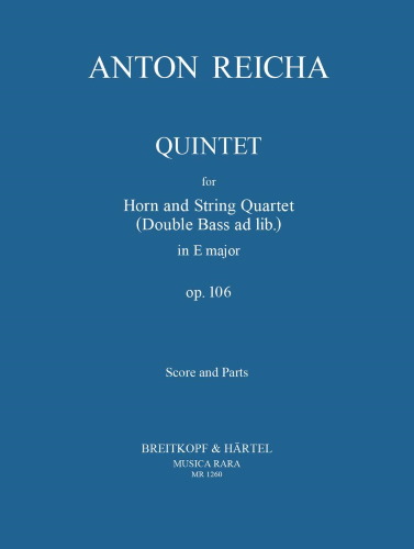 QUINTET in E Op.106 (score & parts)