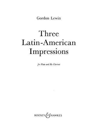 THREE LATIN-AMERICAN IMPRESSIONS